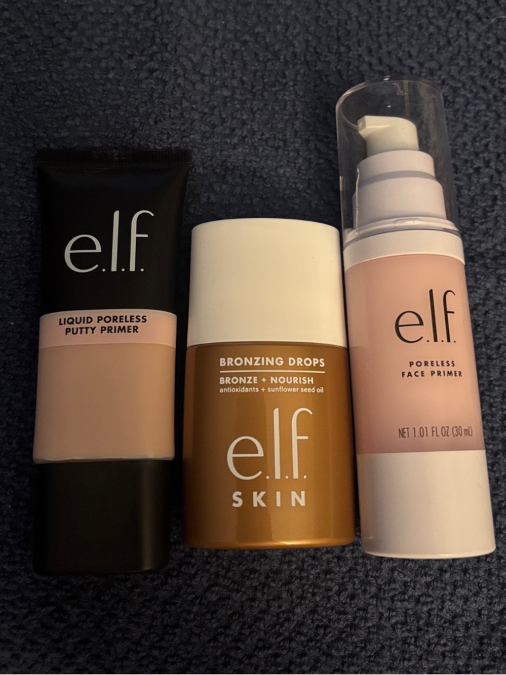 ELF Bundle- Skin Bronzing Drops & 2 Primers